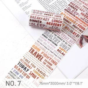 ANT Text English Scrapbook Tape