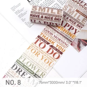 ANT Text English Scrapbook Tape
