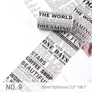 ANT Text English Scrapbook Tape