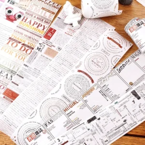 ANT Text English Scrapbook Tape