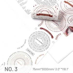 ANT Text English Scrapbook Tape