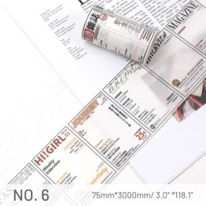ANT Text English Scrapbook Tape