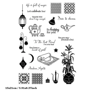Arabian Nights Teapot Stamp Set - main product photo | clear stamp