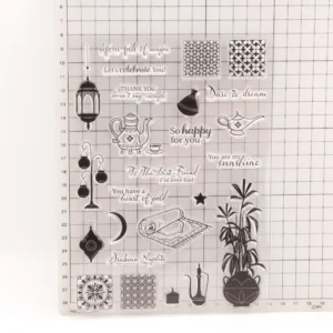Arabian Nights Teapot Stamp Set - lifestyle photo | clear stamp