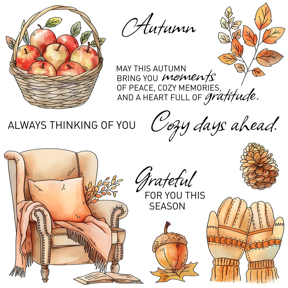 Autumn Fruits Clear Stamps 00 Autumn Fruits Clear Stamps 00