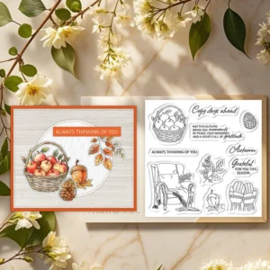 Sumflying Autumn Fruits Pumpkin Pear Clear Stamps Autumn Fruits Clear Stamps 04