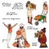 Autumn Girls Clear Stamps 00