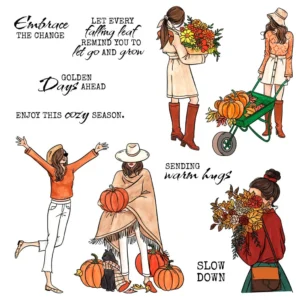 Autumn Girls Clear Stamps 00
