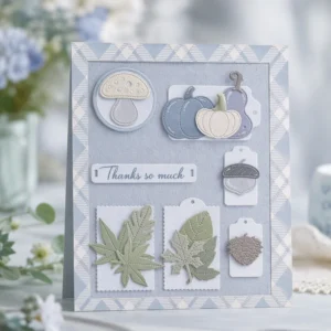 Autumn Thanks Card Realistic Cool