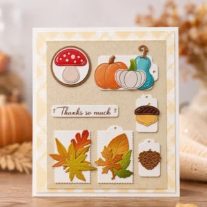 Autumn Thanks Card Realistic 01