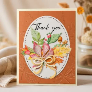 Autumn Thankyou Card Realistic 02
