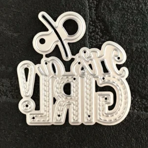 Baby Girl product detail photo | word metal cutting dies