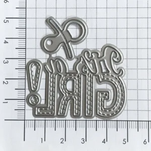 Baby Girl product packaging photo | word metal cutting dies