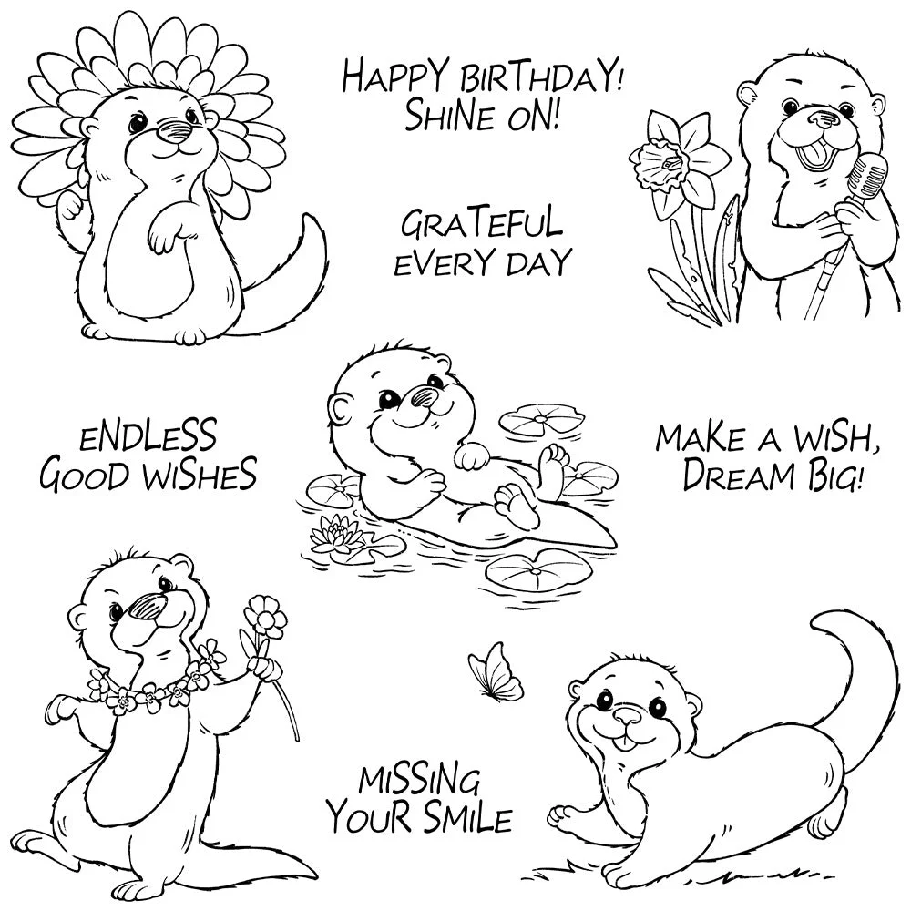 Baby Otter Clear Stamps 04 Baby Otter Clear Stamps 04