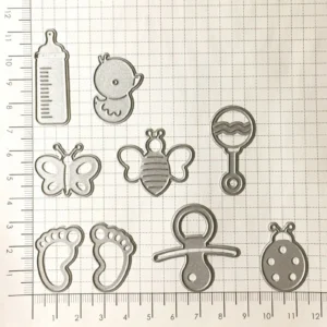 Sumflying Baby Supplies Set Metal Cutting Dies - metal cutting die for scrapbooking and card making