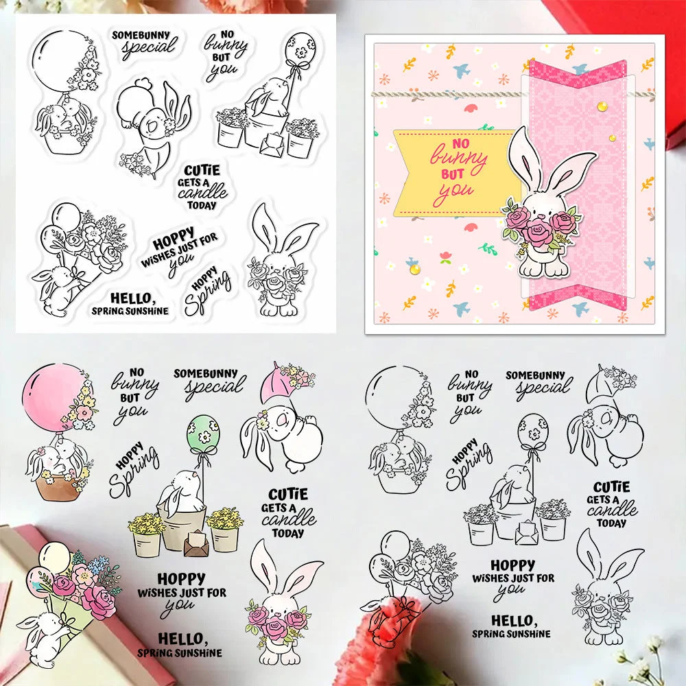 Balloon Rabbit Clear Stamps 00 Balloon Rabbit Clear Stamps 00