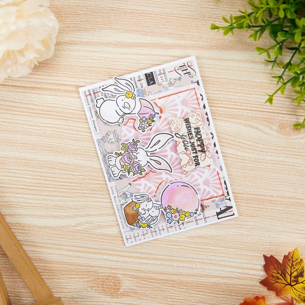 Balloon Rabbit Clear Stamps 03 Balloon Rabbit Clear Stamps 03