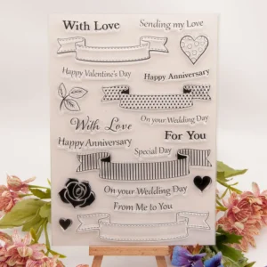 Banner Greetings Stamp Set - main product photo | clear stamp