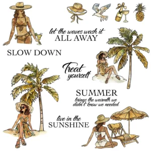 Beach Girl Clear Stamps 00