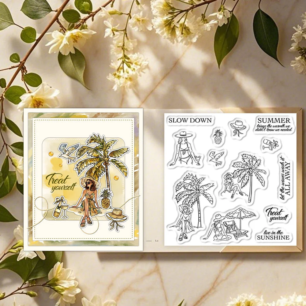 Beach Girl Clear Stamps 03 Beach Girl Clear Stamps 03