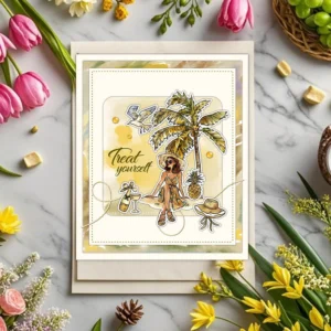 Sumflying Beach Girl Seashell Summer Clear Stamps Beach Girl Clear Stamps 05
