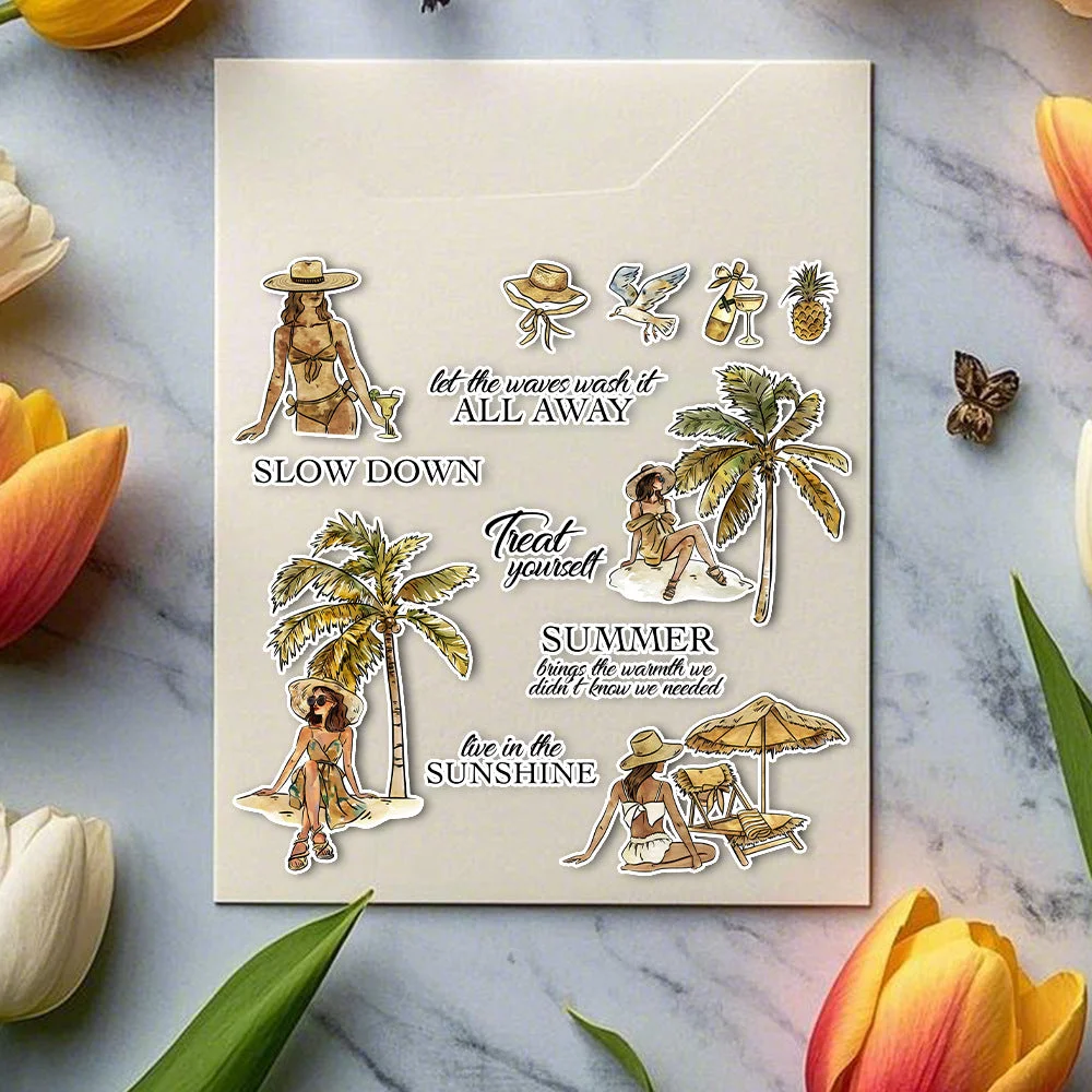 Beach Girl Clear Stamps 06 Beach Girl Clear Stamps 06