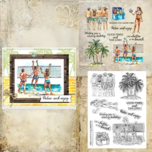 Beach Volleyball Clear Stamps 01