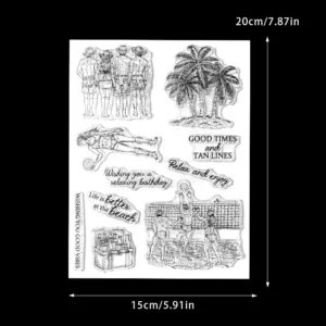 Beach Volleyball Clear Stamps 02
