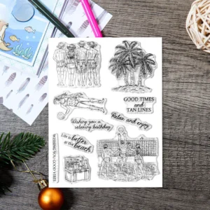 Beach Volleyball Clear Stamps 05