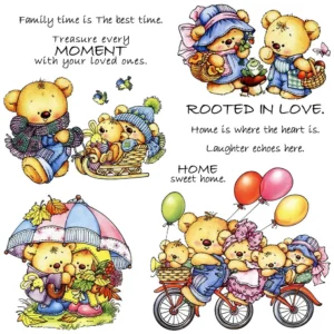 Bear Family Clear Stamps 00