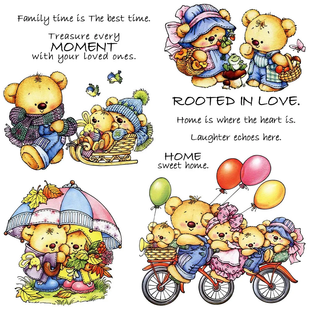 Bear Family Clear Stamps 00 Bear Family Clear Stamps 00