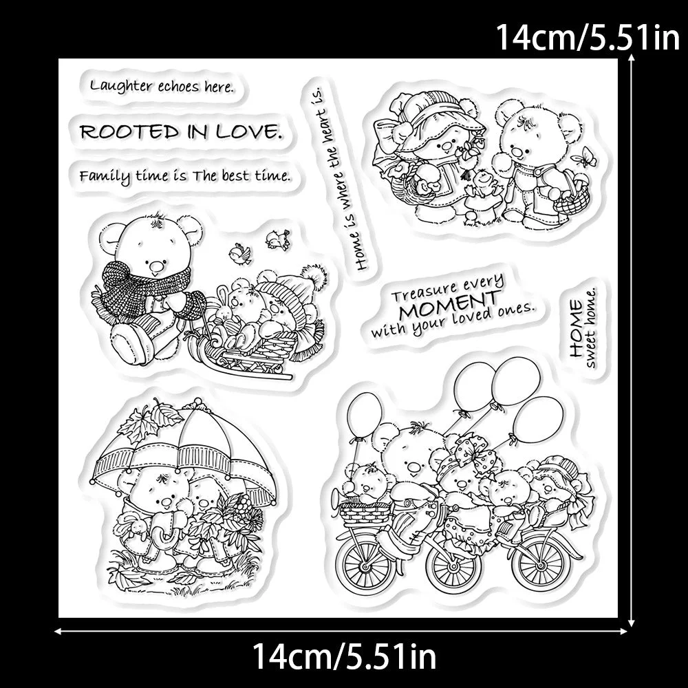 Bear Family Clear Stamps 02 Bear Family Clear Stamps 02