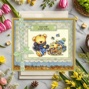 Sumflying Bear Family Mom Dad Cub Clear Stamps Bear Family Clear Stamps 03