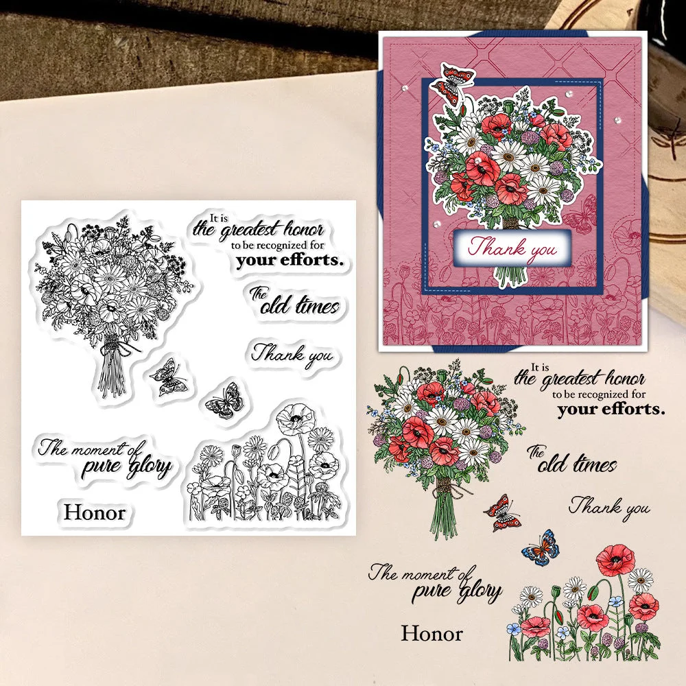 Beautiful Bouquet Clear Stamps 01 Beautiful Bouquet Clear Stamps 01