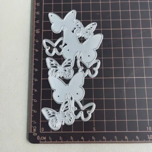 Beautiful Butterflies Lace Border Metal Cutting Dies 01