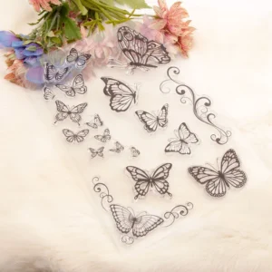 Beautiful Butterflies Stamp Set - lifestyle photo | clear stamp