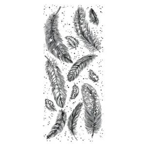 Beautiful Feathers Clear Stamps 04