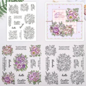 Beautiful Flowers Clear Stamps 2 00