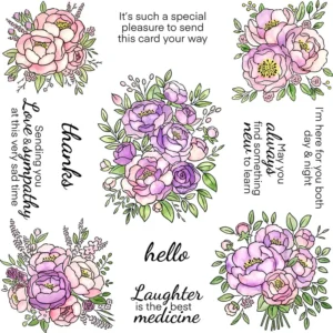 Beautiful Flowers Clear Stamps 2 01