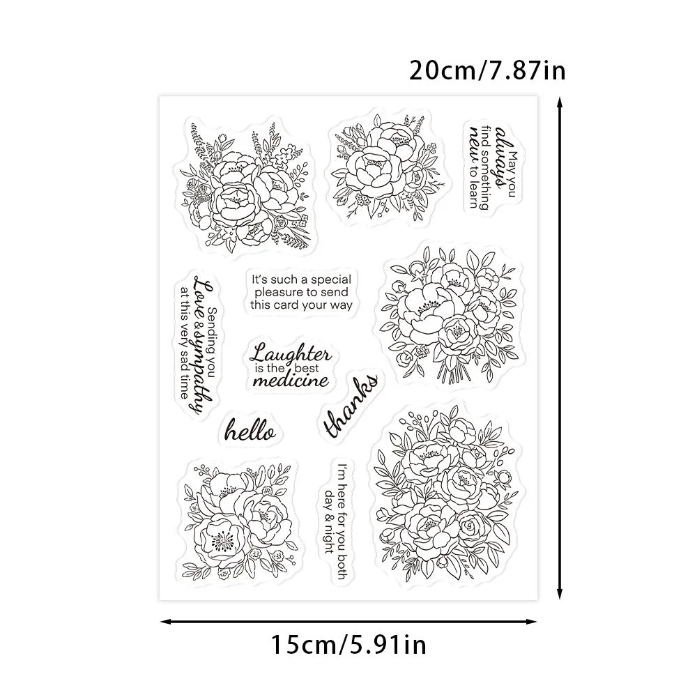 Beautiful Flowers Clear Stamps 2 02 Beautiful Flowers Clear Stamps 2 02