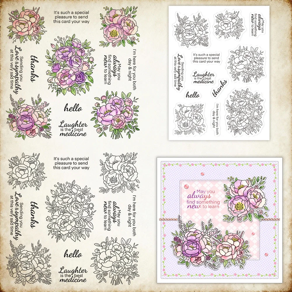 Beautiful Flowers Clear Stamps 2 03 Beautiful Flowers Clear Stamps 2 03