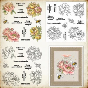 Beautiful Flowers Clear Stamps 3 00