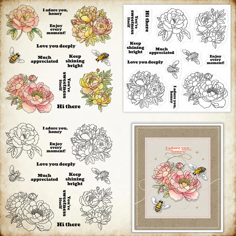 Beautiful Flowers Clear Stamps 3 00 Beautiful Flowers Clear Stamps 3 00