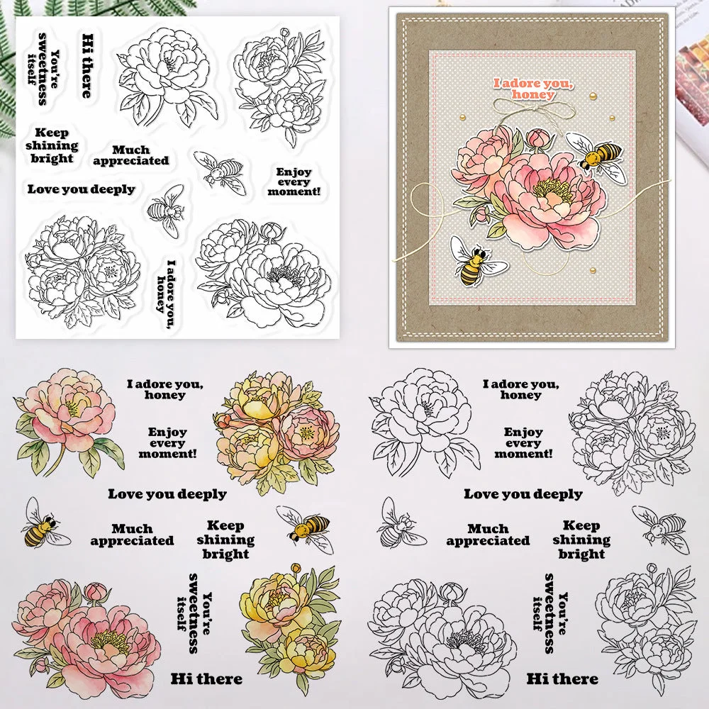 Beautiful Flowers Clear Stamps 3 03 Beautiful Flowers Clear Stamps 3 03