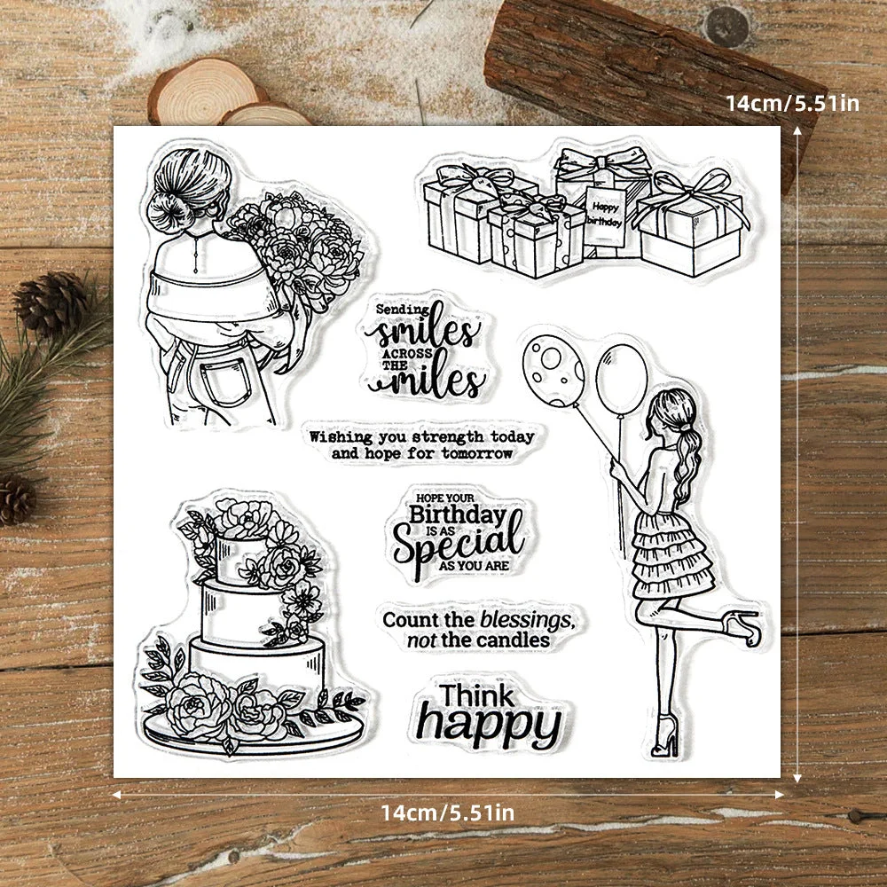 Beautiful Girls Birthday Party Clear Stamps 1 02 Beautiful Girls Birthday Party Clear Stamps 1 02