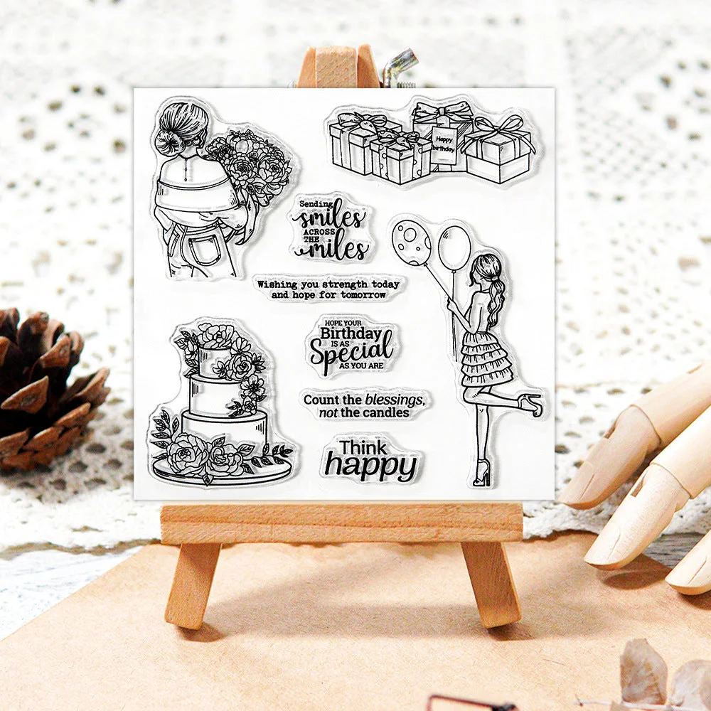 Beautiful Girls Birthday Party Clear Stamps 1 05 Beautiful Girls Birthday Party Clear Stamps 1 05