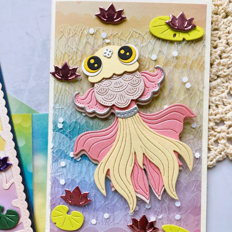 Beautiful Goldfish Metal Cutting Dies 03 Beautiful Goldfish Metal Cutting Dies 03
