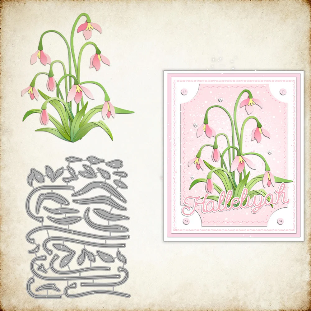 Beautiful Snowdrop Metal Cutting Dies 00 Beautiful Snowdrop Metal Cutting Dies 00