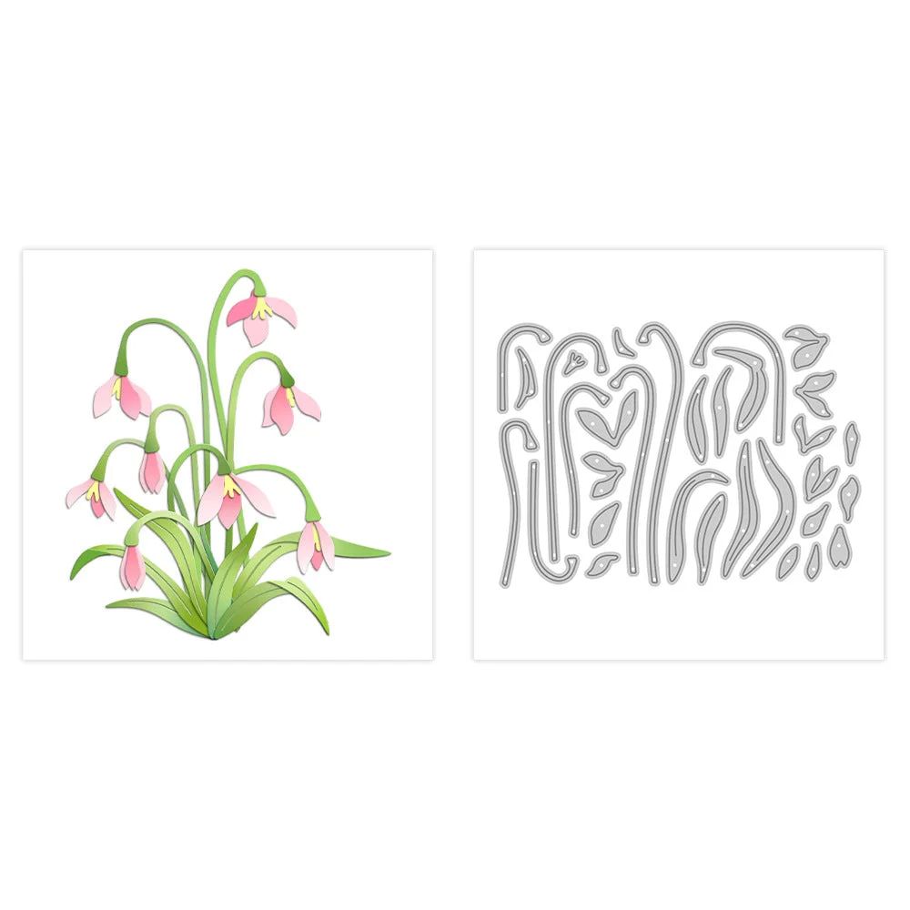 Beautiful Snowdrop Metal Cutting Dies 05 Beautiful Snowdrop Metal Cutting Dies 05