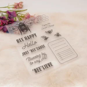 Bee Clear Stamp Set - lifestyle photo | clear stamp